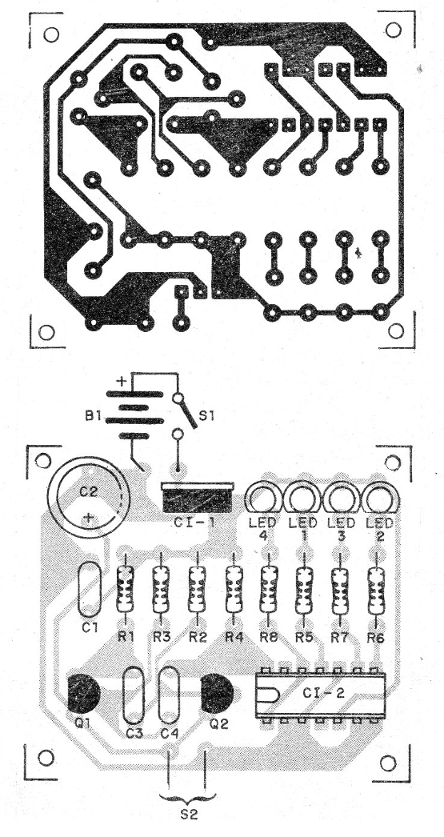   Figura 4 – Placa de circuito impresso para a montagem

