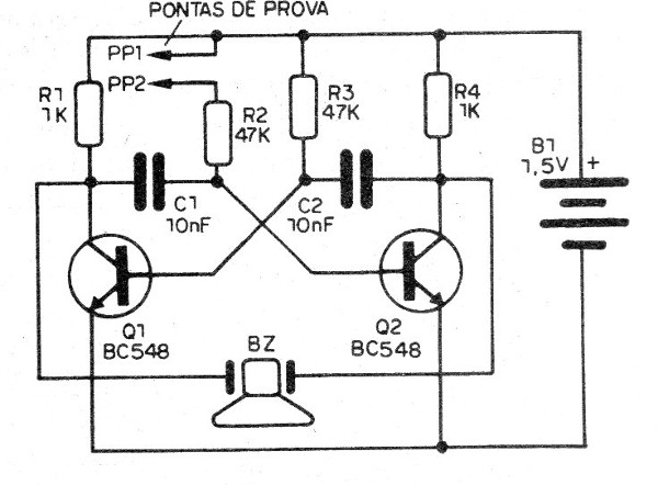    Figura 8 – Provador de continuidade sonoro

