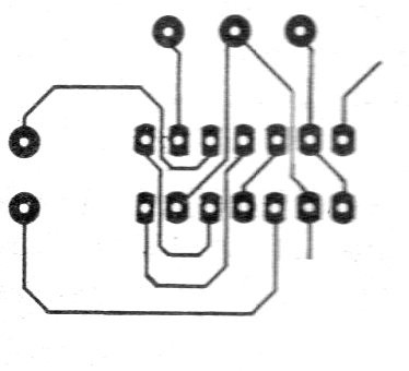 Figura 8 – Trilhas entre terminais de circuitos integrados
Figura 8 – Trilhas entre terminais de circuitos integrados