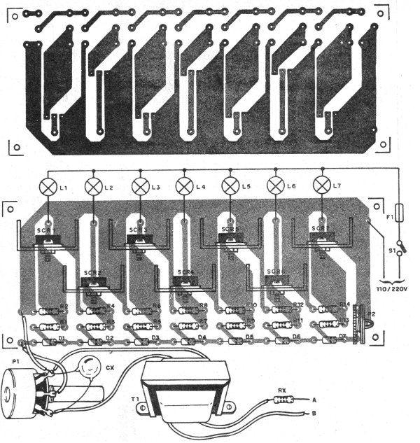    Figura 3 – Placa de circuito impresso para a montagem
