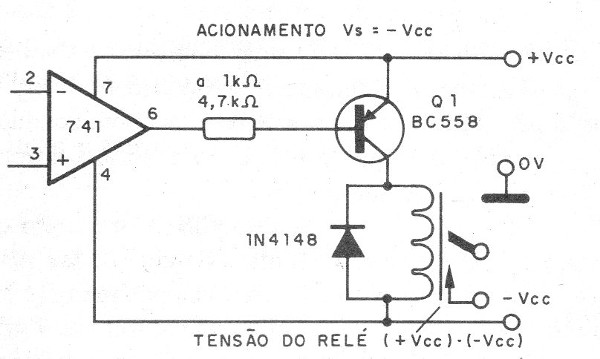 Figura 18 – Acionamento com tensão negativa
Figura 18 – Acionamento com tensão negativa