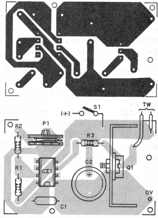 Figura 2 – Placa de circuito impresso para a montagem
Figura 2 – Placa de circuito impresso para a montagem