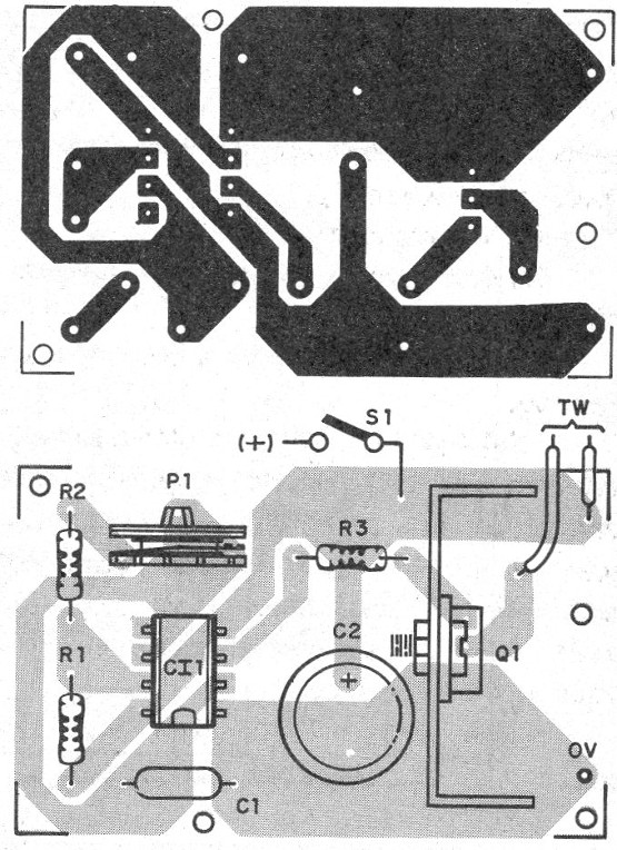    Figura 2 – Placa de circuito impresso para a montagem
