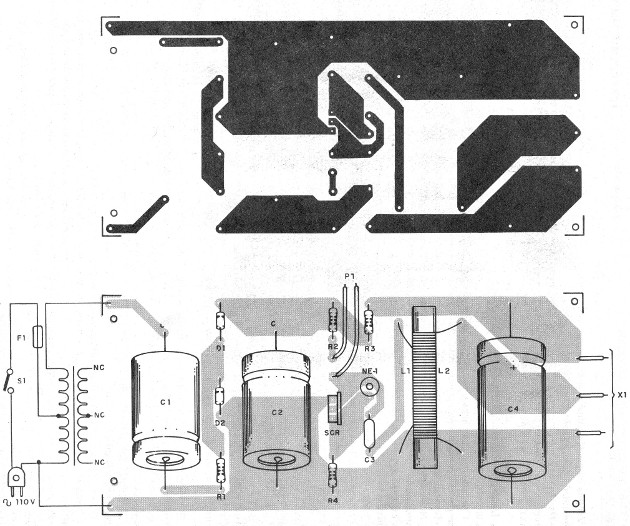    Figura 6 – Placa de circuito impresso para a versão de 220 V
