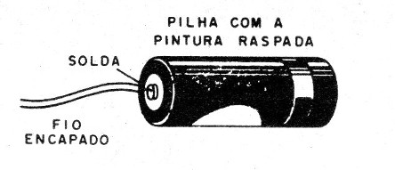 Figura 11 – Os eletrodos feito com pilhas
Figura 11 – Os eletrodos feito com pilhas