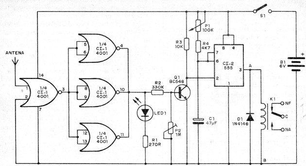 Figura 7 – Detector com relé
Figura 7 – Detector com relé