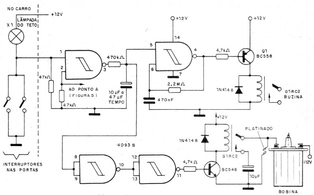 Figura 4 – Alimentando um sistema verdadeiro de alarme
Figura 4 – Alimentando um sistema verdadeiro de alarme