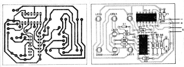    Figura 2 – Placa de circuito impresso para a montagem
