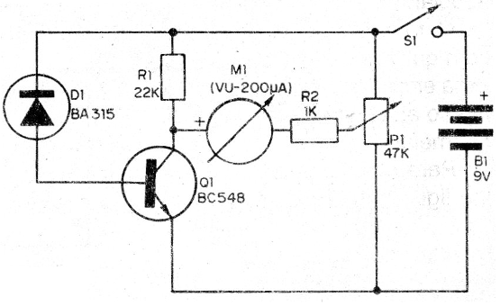 Figura 1 – Diagrama do detector de escape de calor
Figura 1 – Diagrama do detector de escape de calor