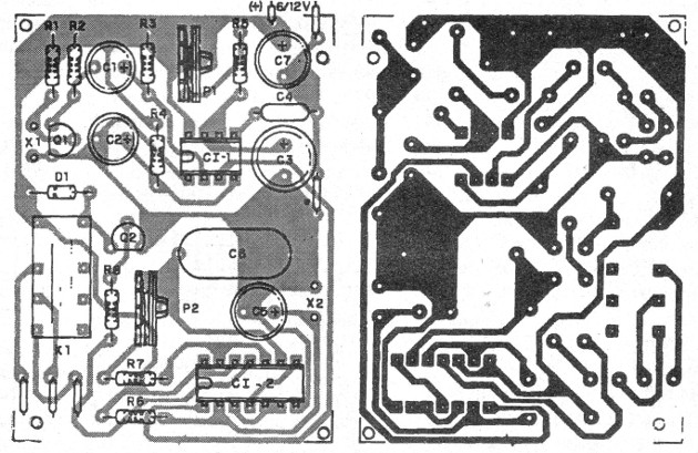 Figura 5 – Placa de circuito impresso para a montagem
Figura 5 – Placa de circuito impresso para a montagem