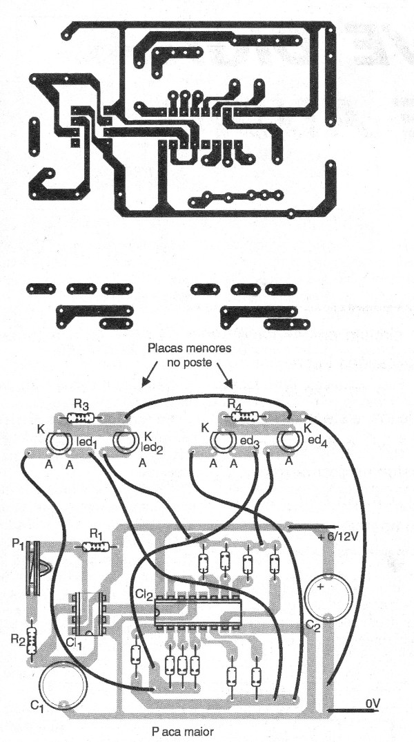    Figura 5 – Placa de circuito impresso para a montagem
