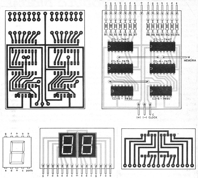   Figura 2 – Placas de circuito impresso para a montagem
