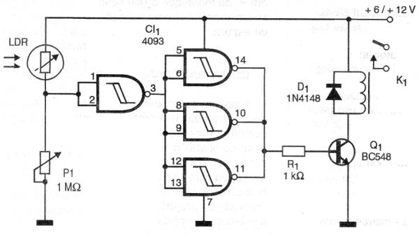 Figura 10- Alarme de luz sensível com o 4093
Figura 10- Alarme de luz sensível com o 4093