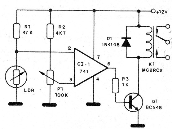    Figura 3 – Relé de corte de luz ou sombra
