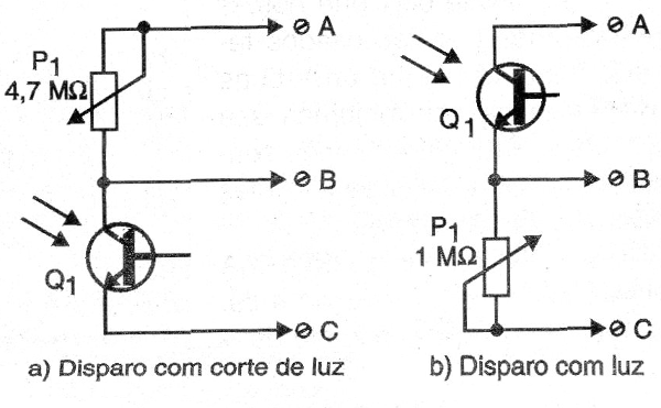 Figura 13 – Circuito com foto-transistor
Figura 13 – Circuito com foto-transistor