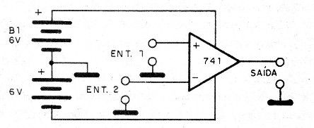    Figura 7 – Alimentando um operacional.
