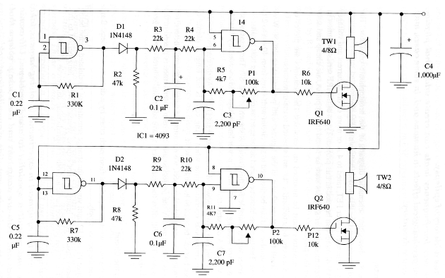 Figura 3 – Diagrama do oscilador brontofônico
Figura 3 – Diagrama do oscilador brontofônico