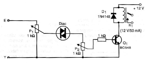 Figura 8 – Sensor de tensão usando diac
Figura 8 – Sensor de tensão usando diac
