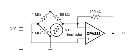 Figura 7 – Ponte para termistor (NTC)
