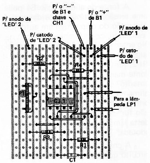 Fig. 5 — Distribuição dos componentes na plaqueta semiacabada.
Fig. 5 — Distribuição dos componentes na plaqueta semiacabada.