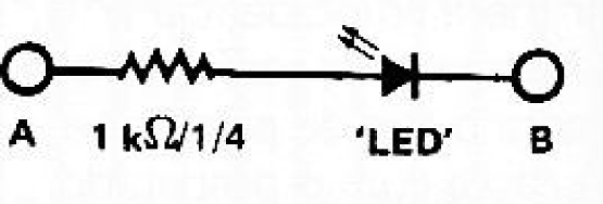 Fig.7 — Circuito de teste para a verificação do funcionamento do dispositivo 