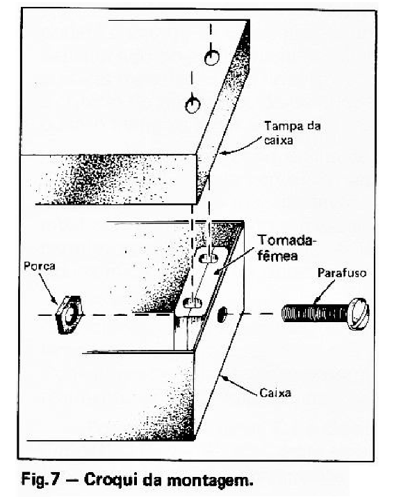 Croqui da montagem.
