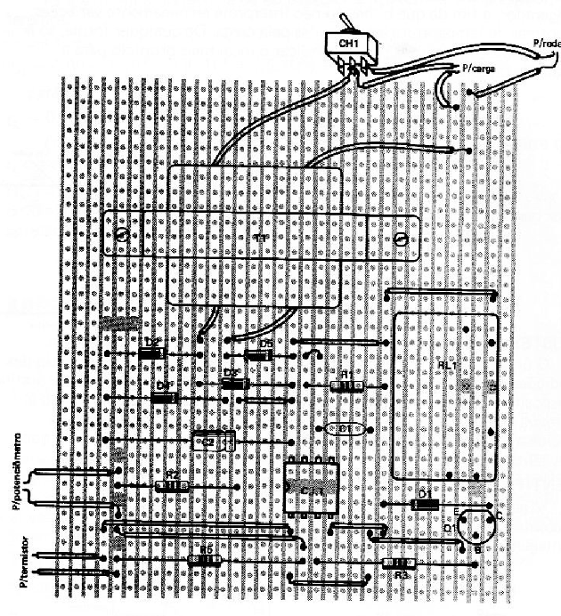 Fig. 6 — Distribuição dos componentes na plaqueta semiacabada.
Fig. 6 — Distribuição dos componentes na plaqueta semiacabada.