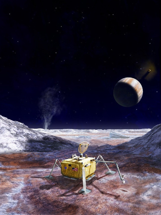 Figura 3 – Procurando por vida na lua Europa (imagem NASA)
Figura 3 – Procurando por vida na lua Europa (imagem NASA)