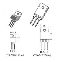 Figura 6 – Invólucros comuns para transistores plásticos de potência
