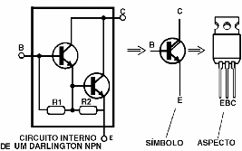 Figura 10 – Um transistor Darlington de potência   
