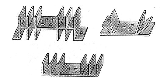 Figura 7 – Alguns tipos de radiadores de calor
