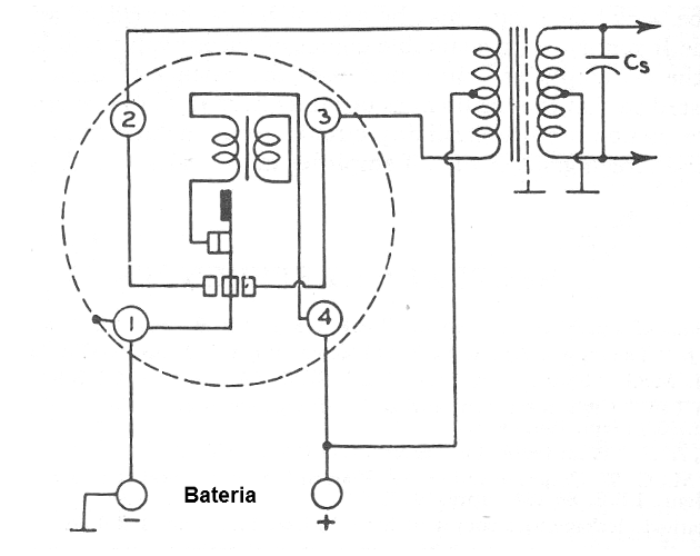 Figura 15 - Vibrador tipo interruptor.
Figura 15 - Vibrador tipo interruptor.