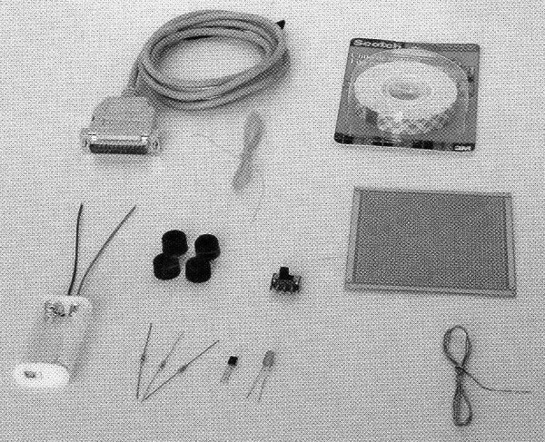 Material utilizado na montagem.
Material utilizado na montagem.