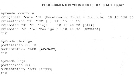 O programa.
O programa.