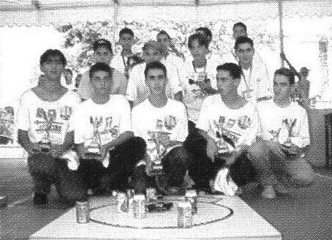 Vencedores da competição”Enlatado” do SENAI Sorocaba.
