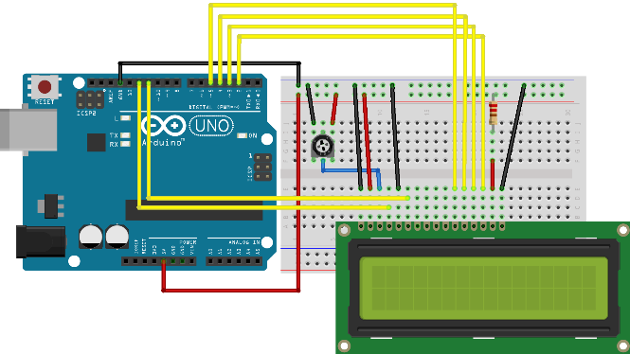  Figura 6. Conectando um LCD ao Arduino Uno
