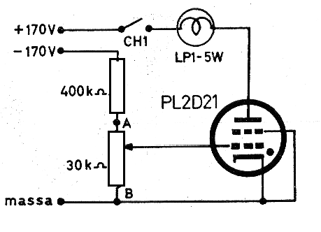 Figura 12 – Circuito com válvula tiratron
