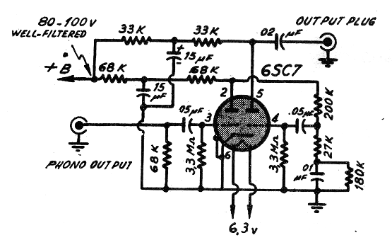 Figura 2 – Diagrama completo do pré-amplificador.
