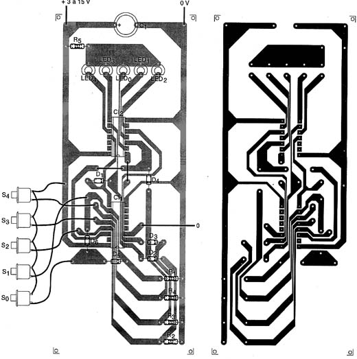 Placa de circuito impresso da chave digital inteligente