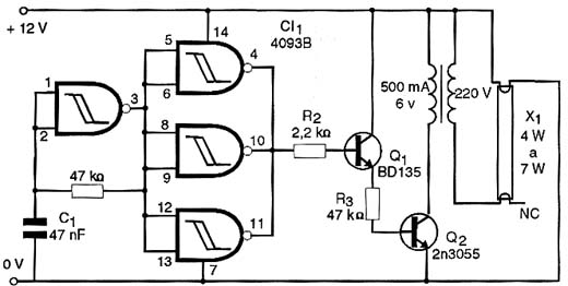 Diagrama do inversor para o carro. Diagrama do inversor para o carro.