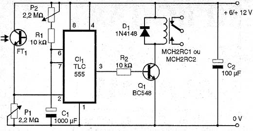 Diagrama completo do alarme Diagrama completo do alarme
