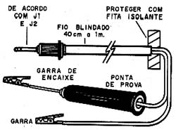 Cabo para usar com o pesquisador. Cabo para usar com o pesquisador.