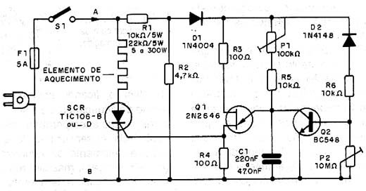 Diagrama completo da versão estufa e chocadeira. 