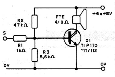 Etapa de potência para 6 V. Etapa de potência para 6 V.
