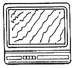Ondulações da imagem que ocorrem por interferências externas. Ondulações da imagem que ocorrem por interferências externas.