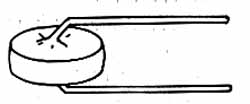Um NTC (Resistor com coeficiente negativo de temperatura). Um NTC (Resistor com coeficiente negativo de temperatura).