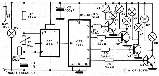 Diagrama completo do Brake-light. 