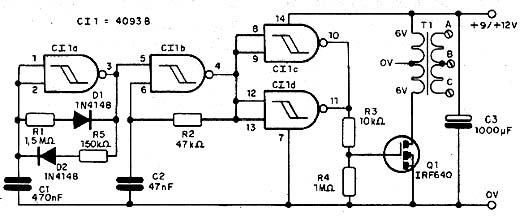 Diagrama completo do eletrificador. 