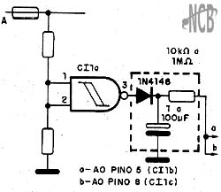 Circuito prolongador do tempo de acionamento. 