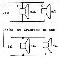 Ligação de alto-falantes em paralelo. Ligação de alto-falantes em paralelo.